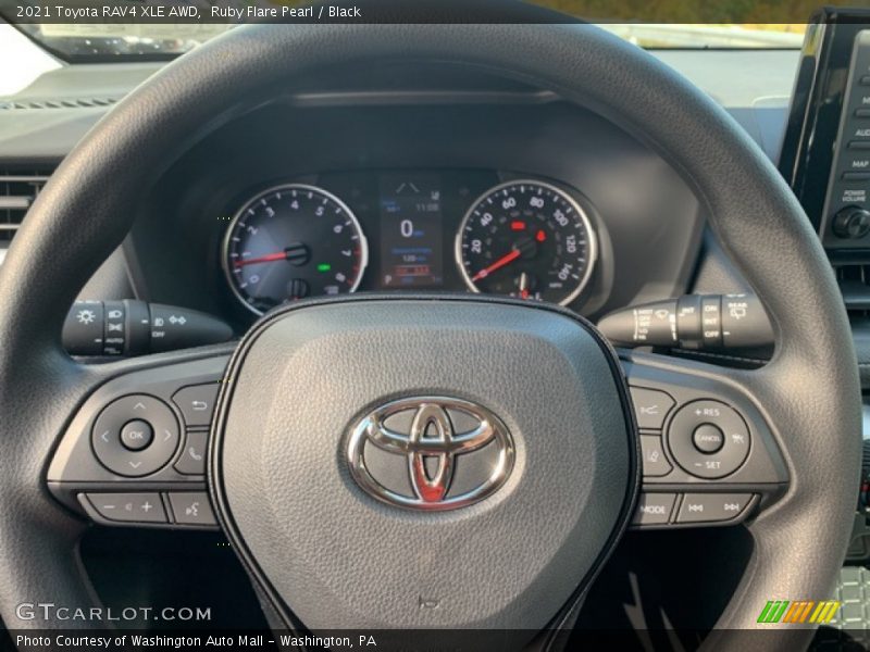 Ruby Flare Pearl / Black 2021 Toyota RAV4 XLE AWD