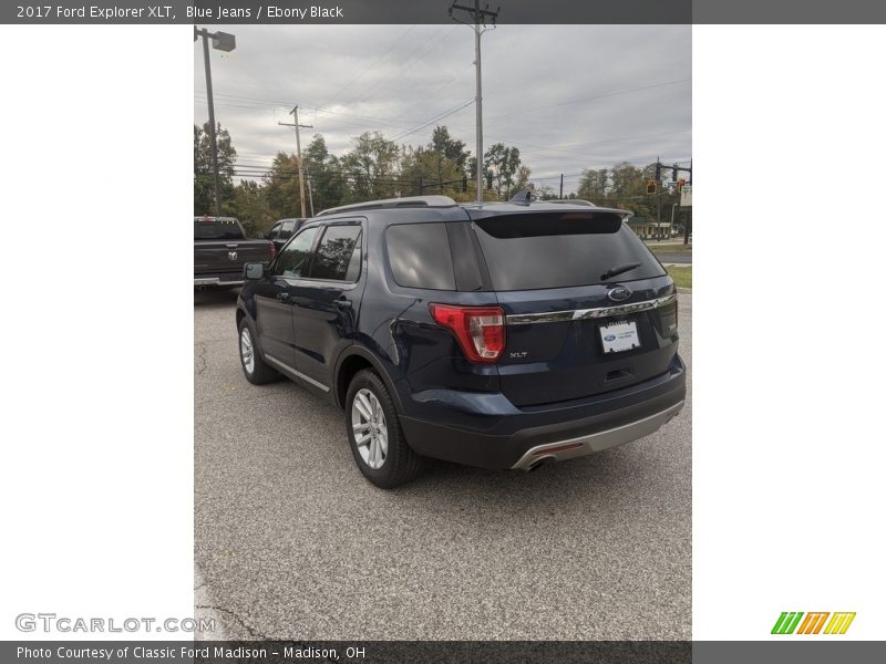 Blue Jeans / Ebony Black 2017 Ford Explorer XLT
