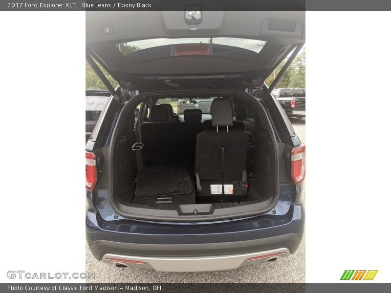 Blue Jeans / Ebony Black 2017 Ford Explorer XLT