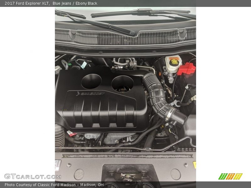 Blue Jeans / Ebony Black 2017 Ford Explorer XLT