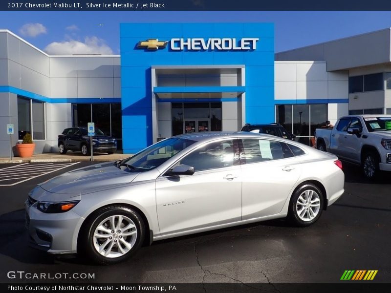 Silver Ice Metallic / Jet Black 2017 Chevrolet Malibu LT