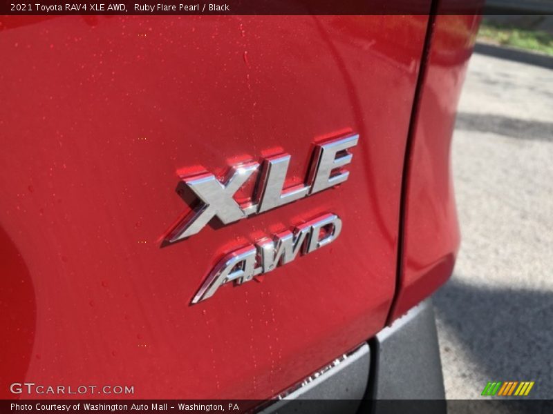 Ruby Flare Pearl / Black 2021 Toyota RAV4 XLE AWD