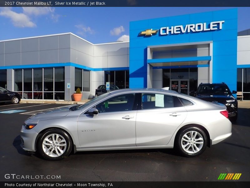 Silver Ice Metallic / Jet Black 2017 Chevrolet Malibu LT