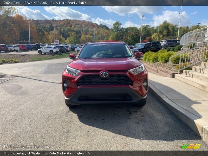 Ruby Flare Pearl / Black 2021 Toyota RAV4 XLE AWD