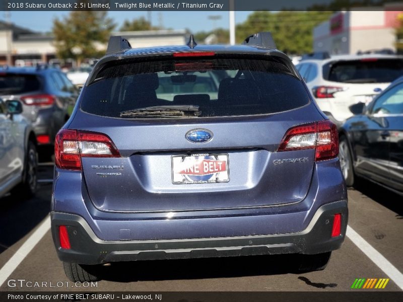 Twilight Blue Metallic / Titanium Gray 2018 Subaru Outback 2.5i Limited