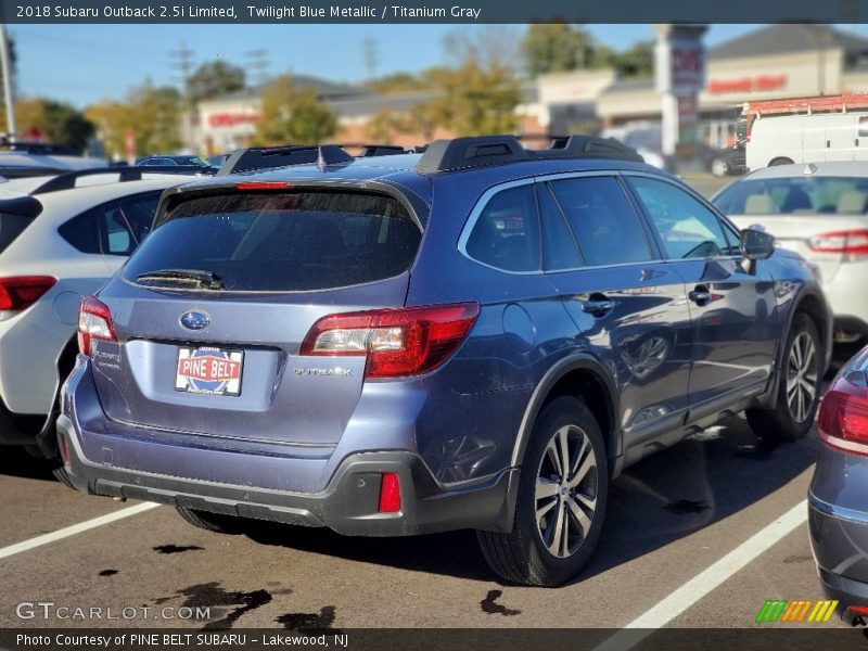 Twilight Blue Metallic / Titanium Gray 2018 Subaru Outback 2.5i Limited