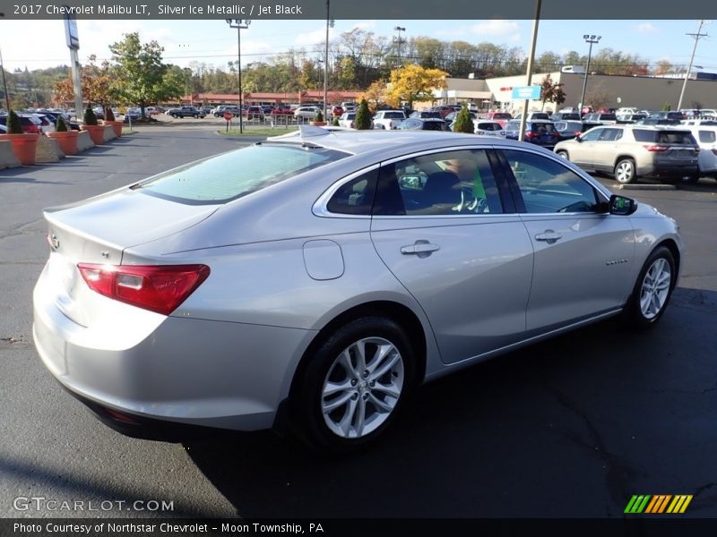 Silver Ice Metallic / Jet Black 2017 Chevrolet Malibu LT