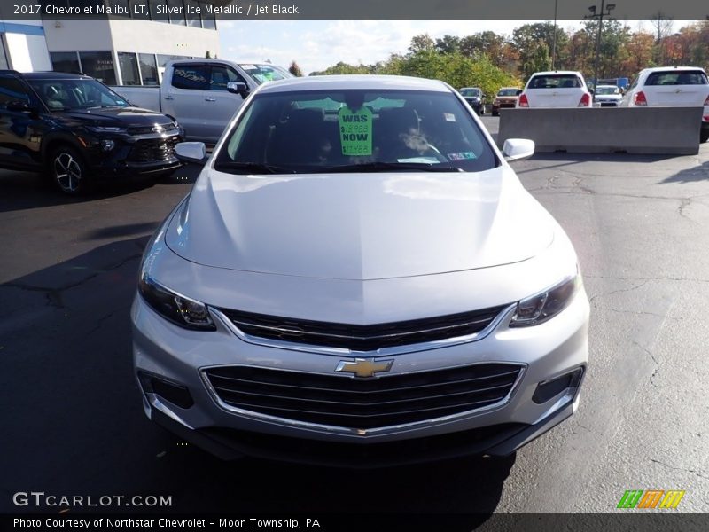 Silver Ice Metallic / Jet Black 2017 Chevrolet Malibu LT