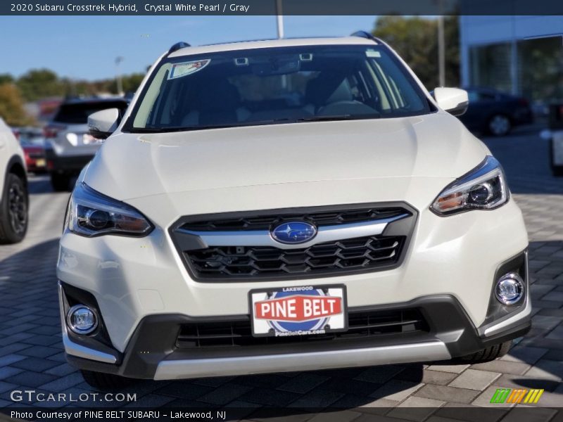 Crystal White Pearl / Gray 2020 Subaru Crosstrek Hybrid