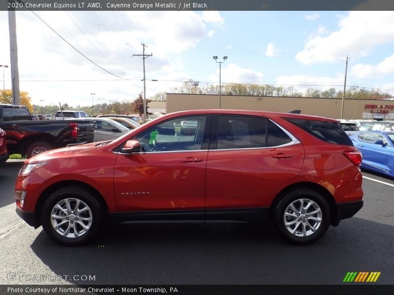 Cayenne Orange Metallic / Jet Black 2020 Chevrolet Equinox LT AWD