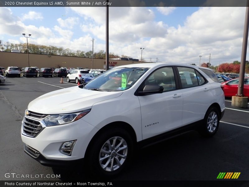 Summit White / Ash Gray 2020 Chevrolet Equinox LS AWD