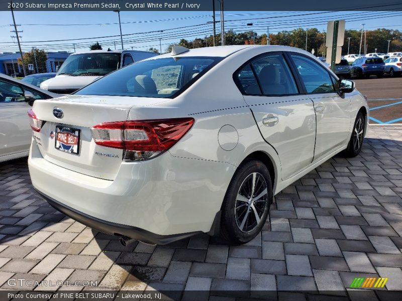 Crystal White Pearl / Ivory 2020 Subaru Impreza Premium Sedan