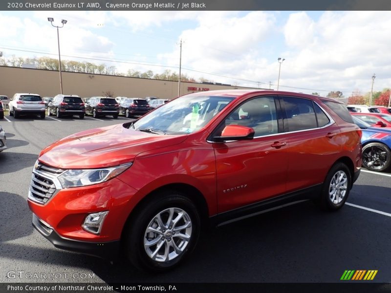 Cayenne Orange Metallic / Jet Black 2020 Chevrolet Equinox LT AWD