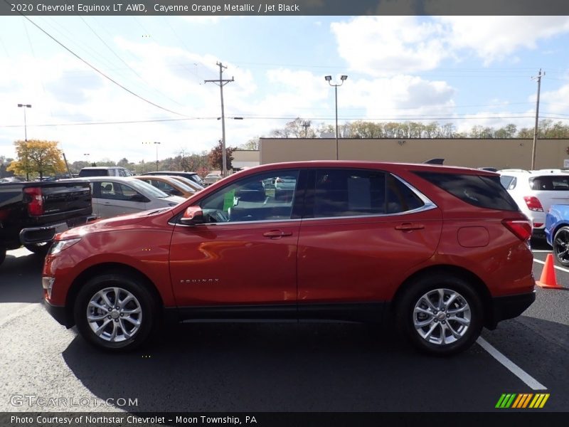 Cayenne Orange Metallic / Jet Black 2020 Chevrolet Equinox LT AWD