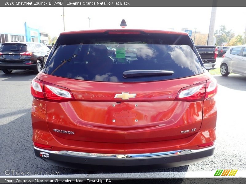Cayenne Orange Metallic / Jet Black 2020 Chevrolet Equinox LT AWD