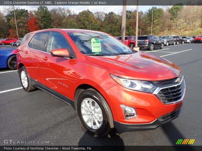 Cayenne Orange Metallic / Jet Black 2020 Chevrolet Equinox LT AWD