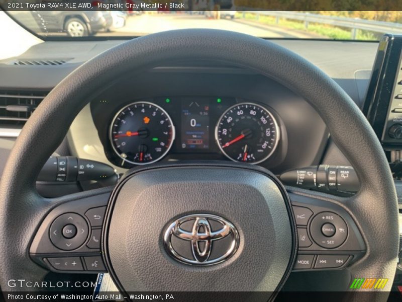 Magnetic Gray Metallic / Black 2021 Toyota RAV4 XLE AWD