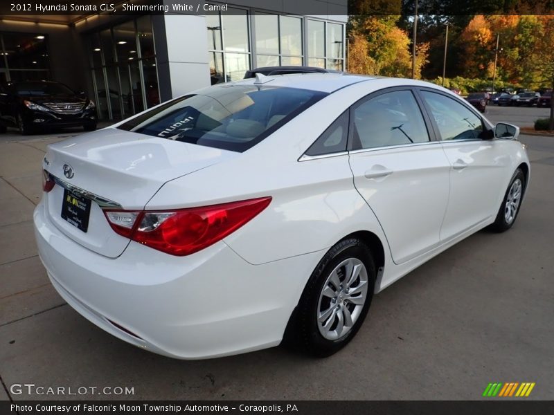 Shimmering White / Camel 2012 Hyundai Sonata GLS