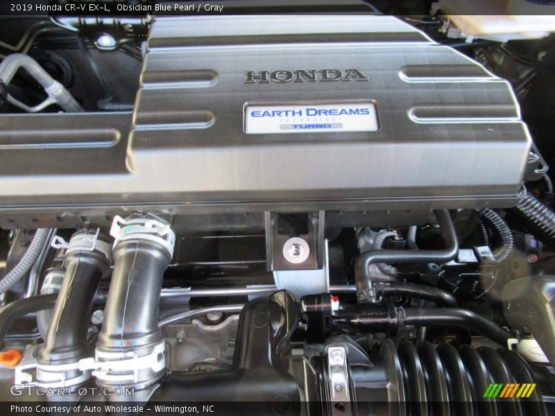 Obsidian Blue Pearl / Gray 2019 Honda CR-V EX-L