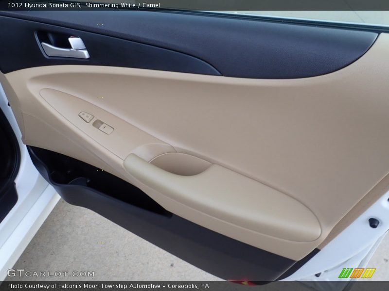 Shimmering White / Camel 2012 Hyundai Sonata GLS