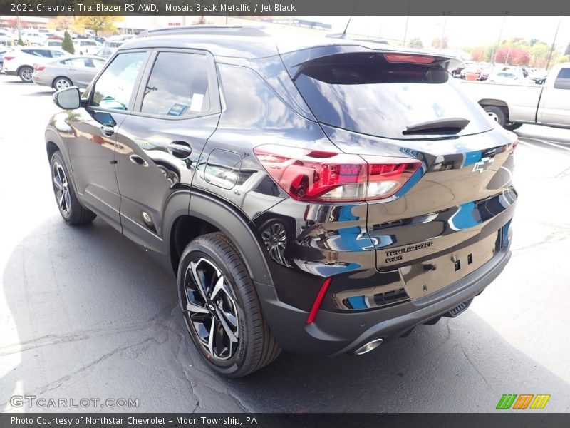 Mosaic Black Metallic / Jet Black 2021 Chevrolet TrailBlazer RS AWD