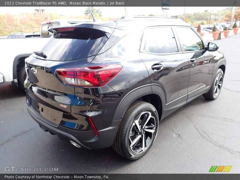 Mosaic Black Metallic / Jet Black 2021 Chevrolet TrailBlazer RS AWD