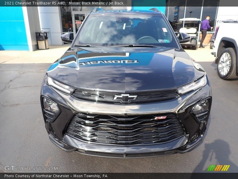 Mosaic Black Metallic / Jet Black 2021 Chevrolet TrailBlazer RS AWD
