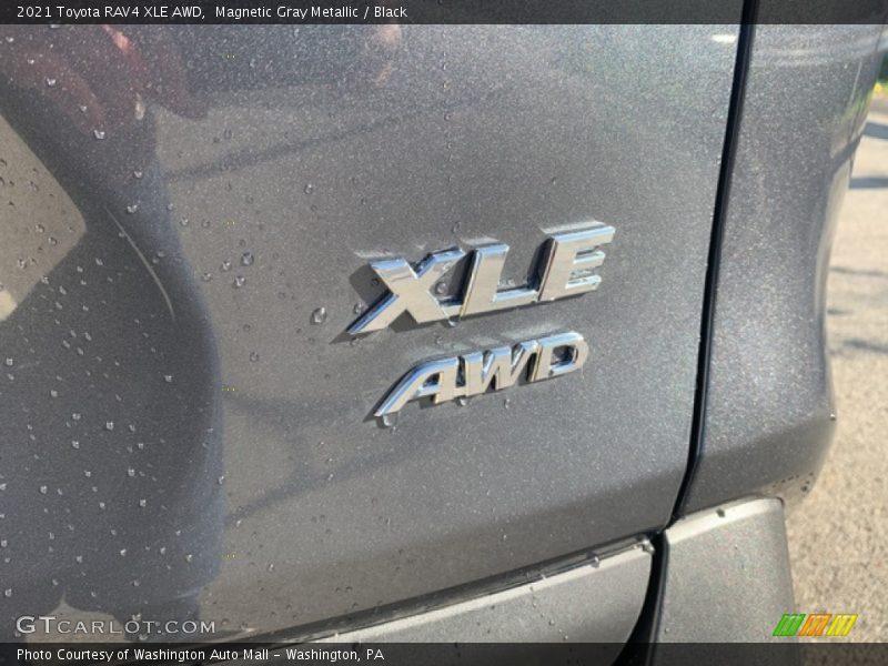 Magnetic Gray Metallic / Black 2021 Toyota RAV4 XLE AWD
