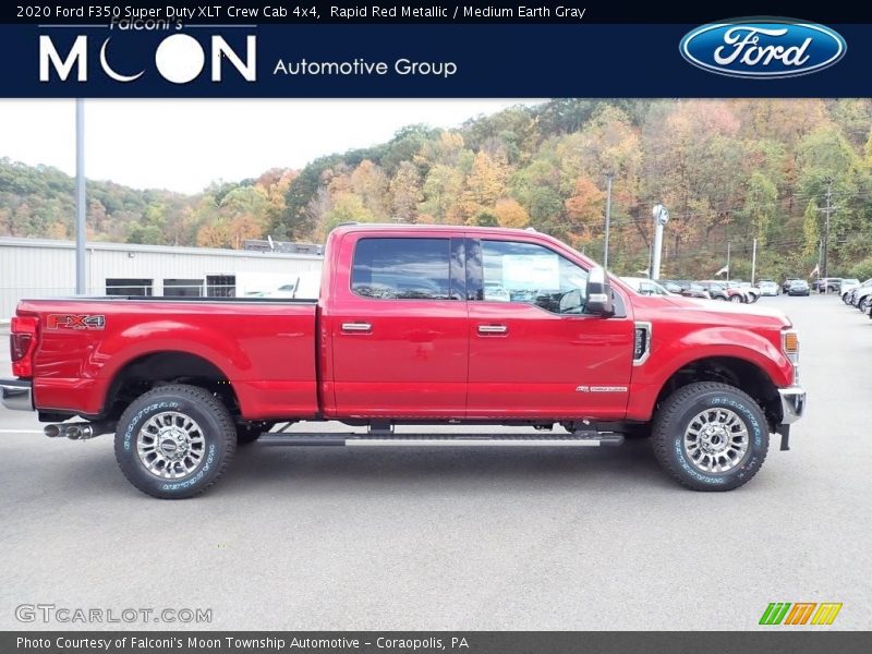 Rapid Red Metallic / Medium Earth Gray 2020 Ford F350 Super Duty XLT Crew Cab 4x4