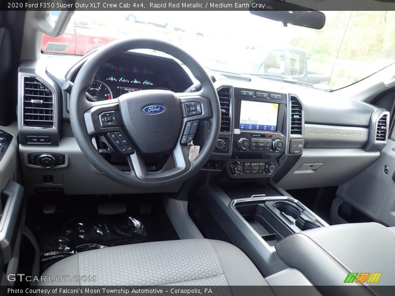  2020 F350 Super Duty XLT Crew Cab 4x4 Medium Earth Gray Interior