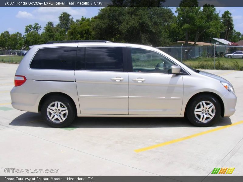 Silver Pearl Metallic / Gray 2007 Honda Odyssey EX-L