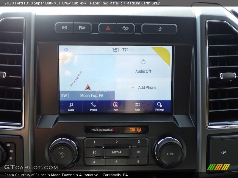 Navigation of 2020 F350 Super Duty XLT Crew Cab 4x4