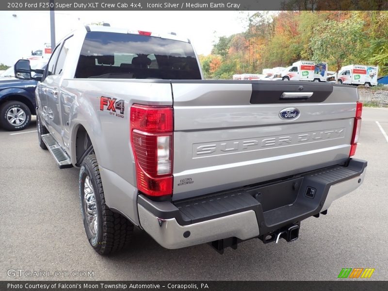 Iconic Silver / Medium Earth Gray 2020 Ford F250 Super Duty XLT Crew Cab 4x4