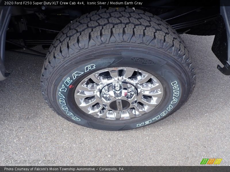 Iconic Silver / Medium Earth Gray 2020 Ford F250 Super Duty XLT Crew Cab 4x4