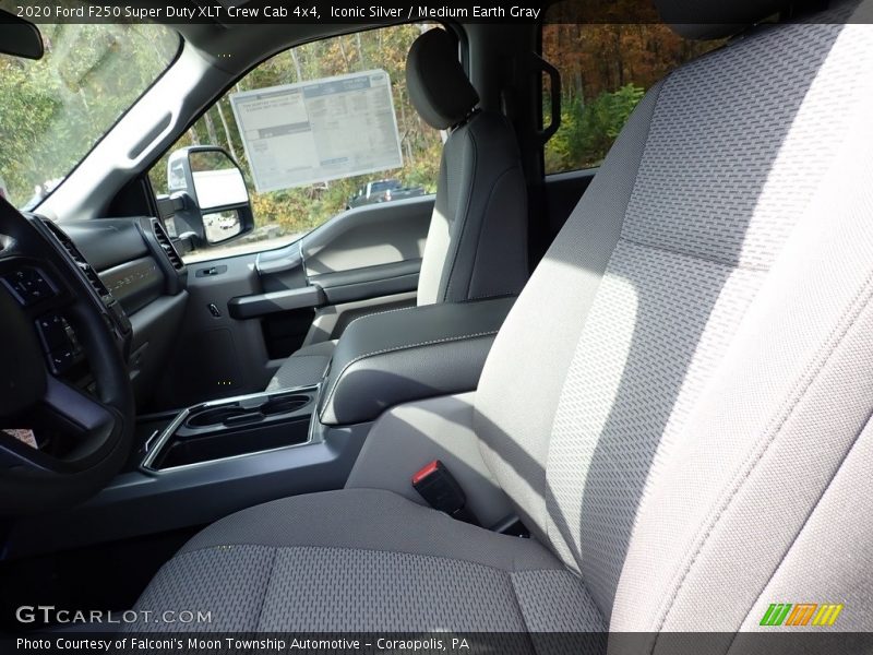 Iconic Silver / Medium Earth Gray 2020 Ford F250 Super Duty XLT Crew Cab 4x4