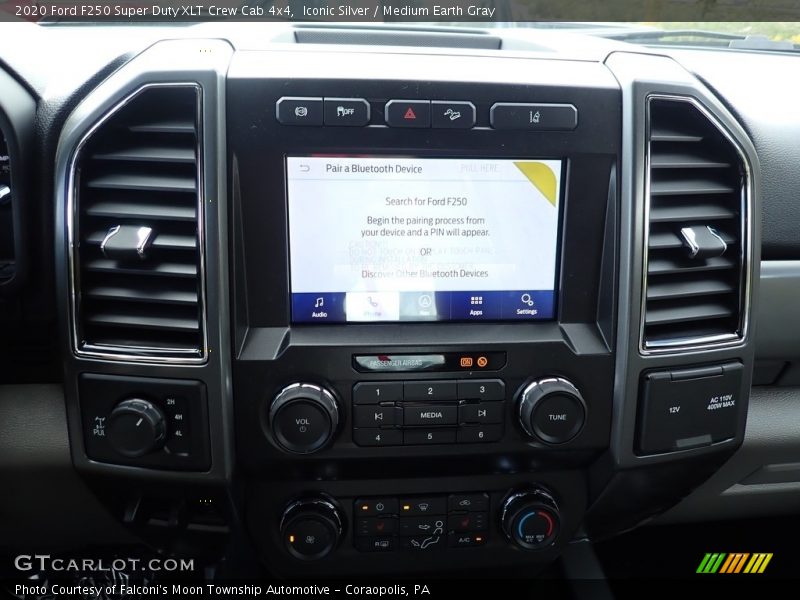 Iconic Silver / Medium Earth Gray 2020 Ford F250 Super Duty XLT Crew Cab 4x4