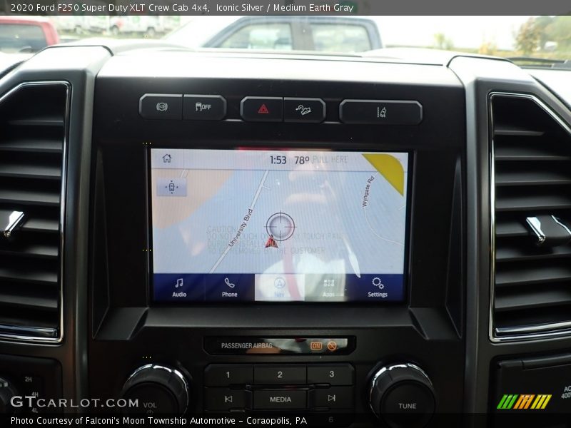 Navigation of 2020 F250 Super Duty XLT Crew Cab 4x4