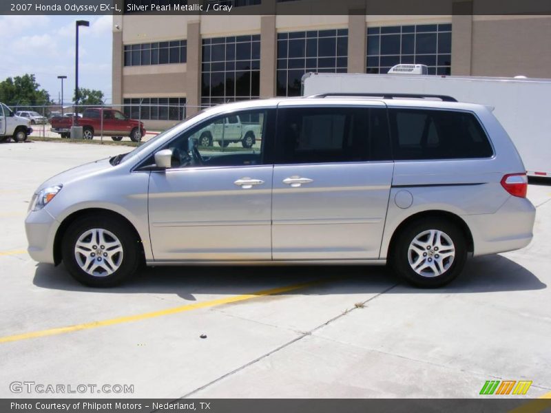 Silver Pearl Metallic / Gray 2007 Honda Odyssey EX-L