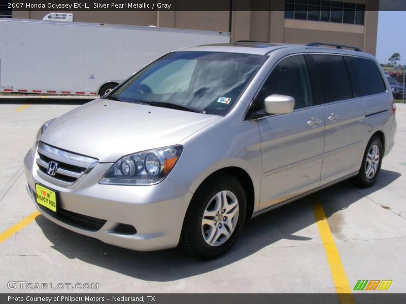 Silver Pearl Metallic / Gray 2007 Honda Odyssey EX-L
