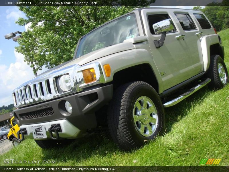 Boulder Gray Metallic / Ebony Black 2008 Hummer H3
