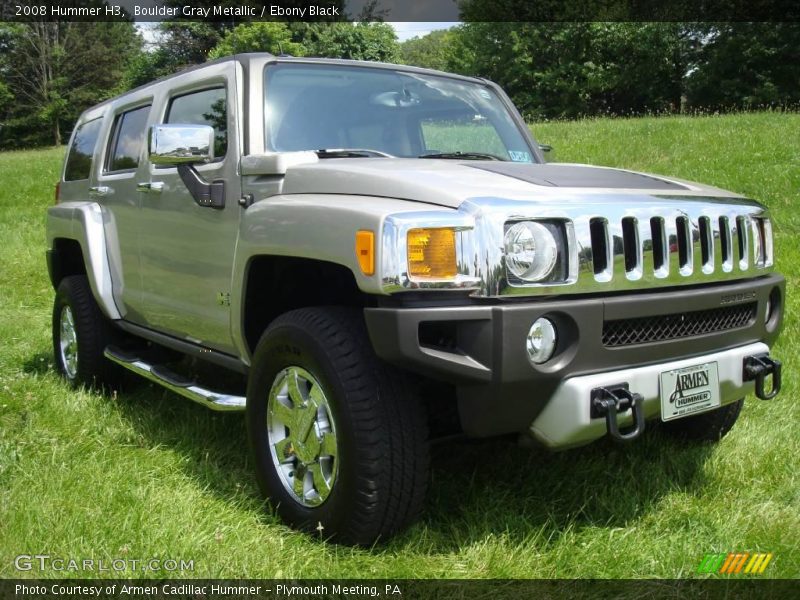 Boulder Gray Metallic / Ebony Black 2008 Hummer H3