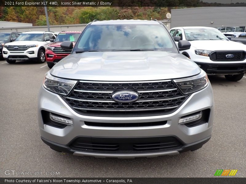 Iconic Silver Metallic / Ebony 2021 Ford Explorer XLT 4WD