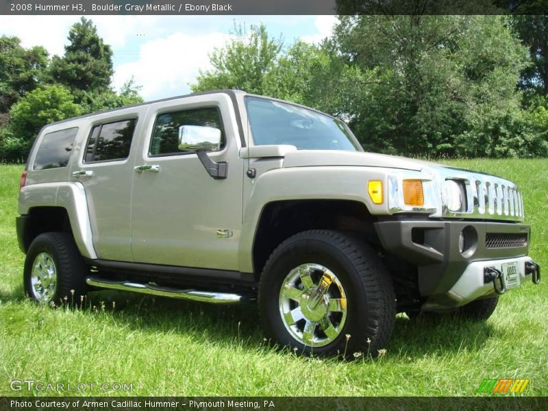 Boulder Gray Metallic / Ebony Black 2008 Hummer H3