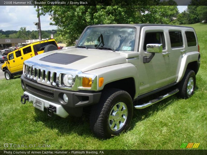 Boulder Gray Metallic / Ebony Black 2008 Hummer H3