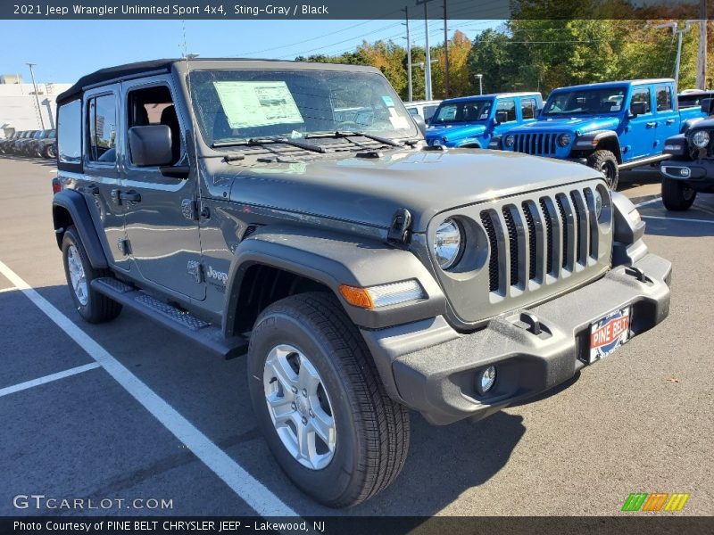 Sting-Gray / Black 2021 Jeep Wrangler Unlimited Sport 4x4