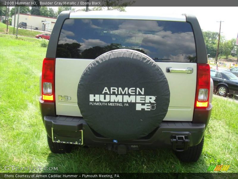 Boulder Gray Metallic / Ebony Black 2008 Hummer H3