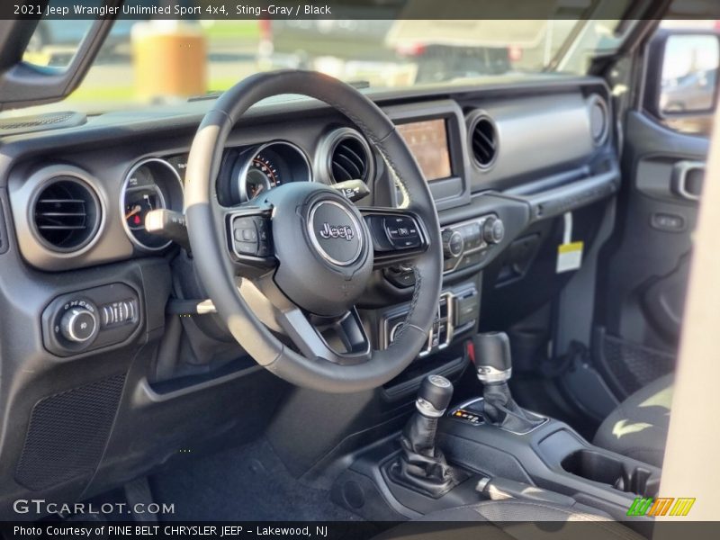 Dashboard of 2021 Wrangler Unlimited Sport 4x4