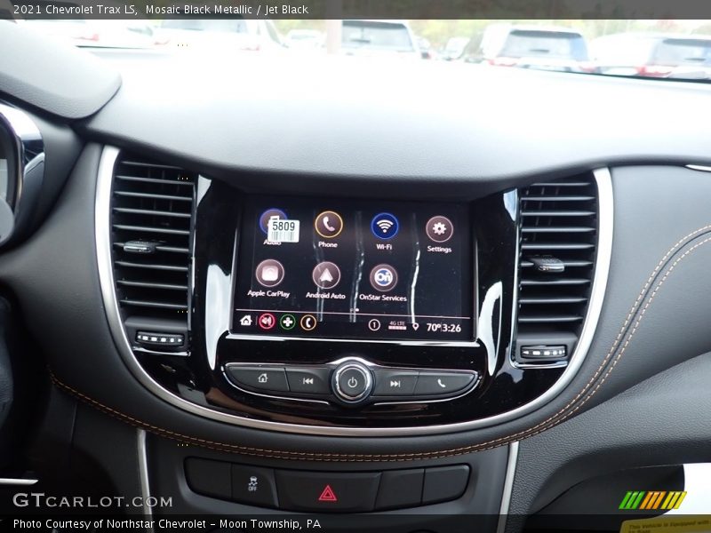 Mosaic Black Metallic / Jet Black 2021 Chevrolet Trax LS
