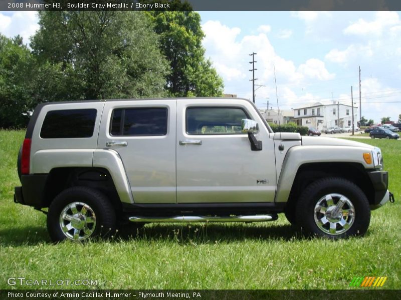 Boulder Gray Metallic / Ebony Black 2008 Hummer H3