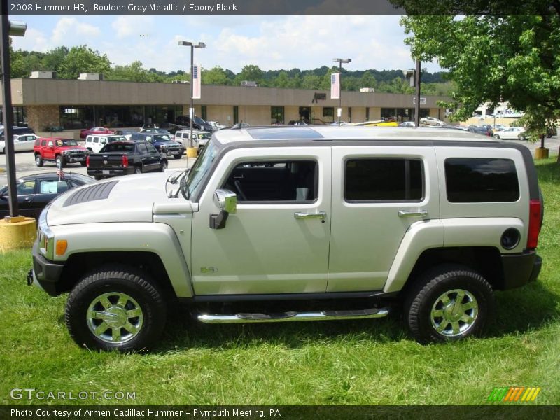 Boulder Gray Metallic / Ebony Black 2008 Hummer H3